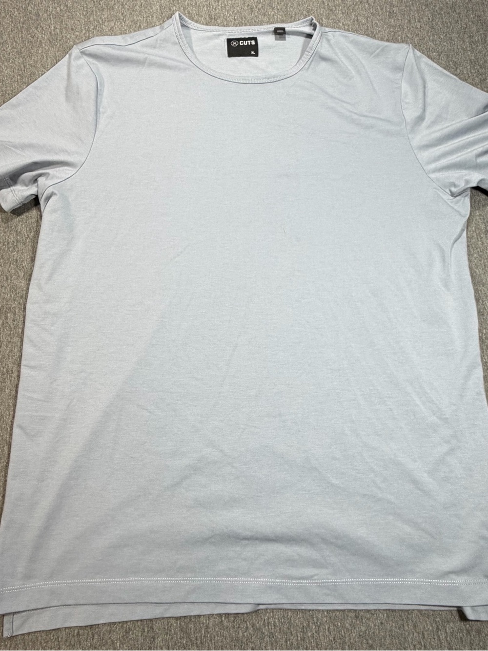 Cuts Clothing Mens XL Pyca Pro Crew Neck Short Sleeve T Shirt Gray MT10003N